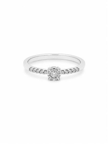 Anillo Comete Mujer Solitari in Oro Diamante 0.13 Ct ANB1729 - ANB1729